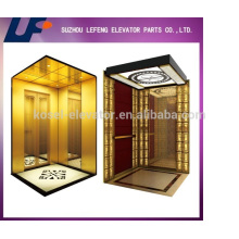 Opcional decoración de cabina de ascensor de pasajeros / piezas de ascensor